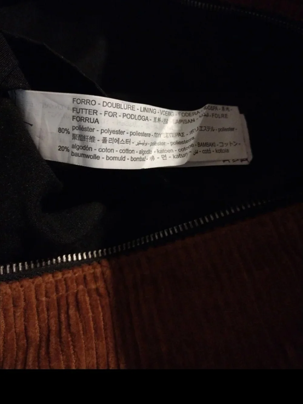 Zara corduroy tote